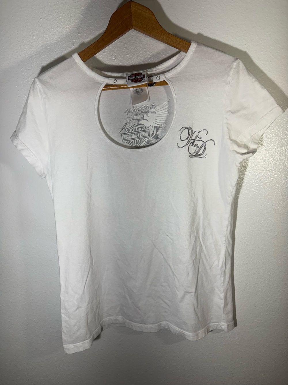 90s Harley-Davidson Women’s White Short Sleeve Logo Tee
